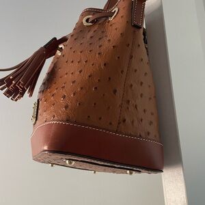 Dooney & Bourke Ostrich drawstring bag
